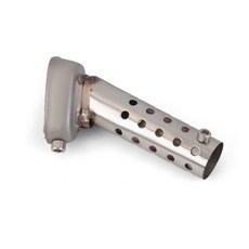 오토바이 배기 머플러 이스케이프 DB 킬러 조절 가능한 소음기 소음 감소 370mm 470mm 570mm 뮤 57mm x 40mm, [01] 옵션1