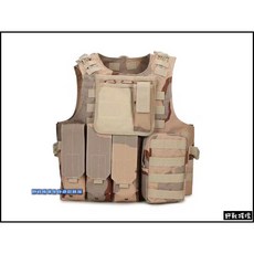 野戰搖滾-生存遊戲 美軍FSBE兩棲部隊戰術背心 三沙迷彩 防彈背心, 1個