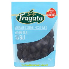 프라가타 마리네이티드 스톤리스 올리브 위드 올리브 오일 & 씨 솔트 Fragata Marinated Stoneless Olives with Olive Oil & Sea Salt 1, 1개, 120g
