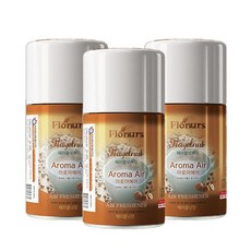 플로너스 아로마에어 실내용 방향제 헤이즐넛 커피 리필, 280ml, 3개