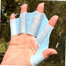 손가락 오리발 물갈퀴 장갑 M, 상세페이지 참조