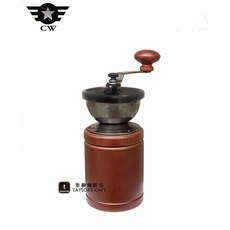 【TDTC 咖啡館】哈利歐 CW-038 原木 & 陶瓷芯手搖磨豆機 - 磨豆量30g (送毛刷 x 1), 1個, 約 30g