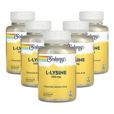 쏠라레이 L-라이신 500mg 베지캡슐 120정, 1캡슐, 5개