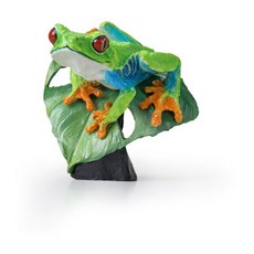 BANDAI 生物大圖鑑迷你集合 兩棲類P2 扭蛋 轉蛋, 1個, 紅眼樹蛙