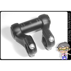 SAT 延伸龍頭座 黑色 25.4mm 自行車配件, 1個