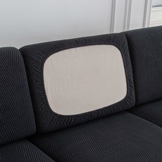 1pc 자카드 소파 좌석 커버 탄성 두꺼운 수호자 방진 이동식 쿠션, 1pc plus L, 30)색상  04