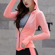 吸濕排汗瑜珈運動連帽外套 女外套 機能外套 瑜珈外套 透氣 跑步運動罩衫