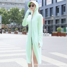 長款全身防曬衣女夏季新款騎行戶外防紫外線修身顯瘦涼感透氣防曬, XL推薦 120-150
