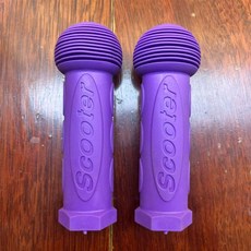 마이크로 킥보드 맥시 손잡이 부품 미니 교체, 1개, 스쿠터 퍼플 2개 스티커+벨+리본 포함