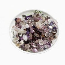 水晶消磁碗 適用於水晶淨化、消磁 玻璃材質 五角星設計, 【加購】, 5-7mm超七碎石