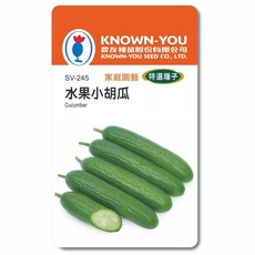 KNOWN-YOU 水果小胡瓜種子，家庭園藝特選，口感清脆爽口，適合涼拌或生食, 1個