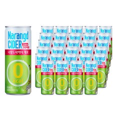 나랑드 사이다 제로 그린애플 245ml x 30캔 탄산음료, 단일구성, 30개