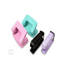 ALOHA-STORE 구멍 펀칭기 제본펀칭기, 1구 퍼플