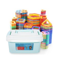 chinada 磁力片積木組, 隨機出貨(168片), 1組