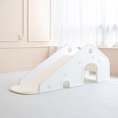 아이팜 코지하우스 아기 미끄럼틀 유아 실내미끄럼틀, 화이트우드, 1개