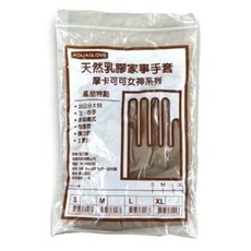 摩卡女神 乳膠手套 洗碗手套 家事手套, 摩卡可可, 大 (L), 1個