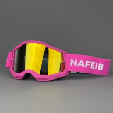 N4 뉴 바람막이 오토바이 고글 라이딩 스포츠 안경 남녀 아웃도어 스포츠 헬멧 오프로드 고글, 로즈 프레임-레드 필름