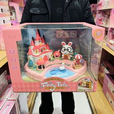 寶貝教室磁力過家家玩具公主城堡童話世界萌兔音樂故事場景冰雪, 33601, 1個