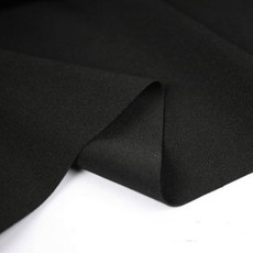 패브릭원단 스트레치 니트 원단 스판덱스 4방향 신축성 능직 스테인 재봉용 셔츠 스커트 드레스 바지 수영, 1 Black, 1개