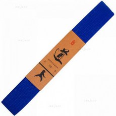 優選熱賣跆拳道腰帶，多色可選，兒童考級道帶，客製化繡字服務, 藍帶2.4米-雙圈, 1個