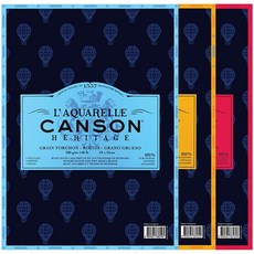 캔손 헤리티지 수채화지 낱장팩 300g B6 10매 / 황목 / 중목 / 세목, 세목 CA720-022