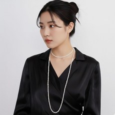 HOOT 자연주의 쌀진주 95cm 멀티웨이 레이어드 목걸이