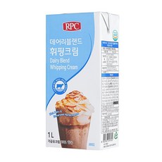 [무료배송][무료포장]유크림 10% 함유 데어리블랜드 휘핑크림 6PACK 판매, 6개, 1L