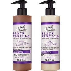 Carol's Daughter 캐롤스 도터 블랙바닐라 루시어스 모이스처 샴푸 354ml+컨디셔너(린스), 1개, 354ml