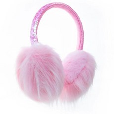 Gifts Treat 여아용 귀마개 화이트 귀마개 아동용 겨울 스팽글 이어 워머 조절 가능한 귀마개 여아용 따뜻한 액세서리 화이트 스팽글