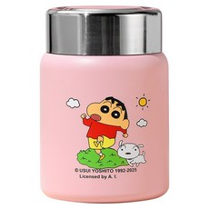 엠토이 짱구는 못말려 316 스테인레스 스틸 보온병 겸용 푸드자, 1개, 200ml, 짱구와 흰둥이