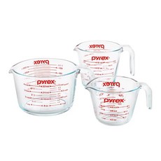 Pyrex 玻璃量杯 3件組, 1個
