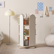 이홈데코 뉴뉴 라운드 3단 회전 책장, 바퀴형