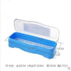 新款筷子收納盒 壁掛式廚房餐具籠 瀝水置物架, 藍色, 1個