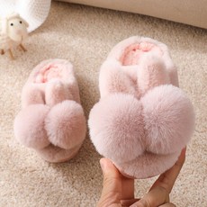 【台灣出貨】兒童棉拖鞋 冬季寶寶棉鞋 防滑加絨棉鞋 小孩室內棉鞋 卡通男女童毛毛鞋 兔子棉拖鞋 毛茸茸拖鞋 棉鞋