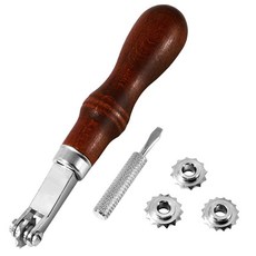 가죽 공예 스페이서 세트 DIY 스페이서 시스템 세트 가죽 공예 재봉/ 스페이서 스티칭 휠 마커 도구 및 가죽 작업용, 1개