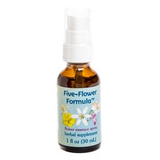 Flower Essence Services 5花配方精華噴霧, 1個, 30毫升