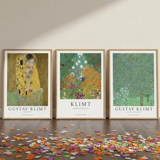 컨티뉴 클림트 3종 프리미엄 포스터 세트 A3 42cm 명화