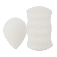 아임곤약 곤약스펀지 소(화이트)+대(화이트), 2개, 화이트
