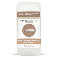 Humble 純素 & 敏感肌膚專用 無香體香膏, 1個, 70g