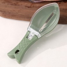 수동 비늘제거기 가정용 비늘깎기 신기 뚜껑 달린 비늘제거도구, 1개, 녹색