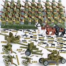 2차세계대전 미니피규어 세트 호환 블럭 중국 미군 독일군 프랑스군 병사 군용블록 퍼즐 조립, 미 육군/36명 (선택)