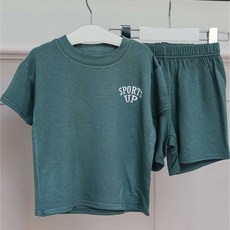 남아 키즈 카페 여름 코디 유아 활동복 상하 세트 enj+8297AF