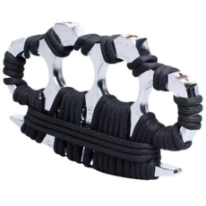 가디아 호신용 너클 고강도 자기방어 2개 + 파우치, 실버