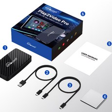 OTTOCAST 안드로이드 TV 박스 무선 카플레이 어댑터 오토 내장 유튜브 넷플릭스 틱톡 IPTV Ai 박스 99% 자동차용 지연 없음, play2viedo pro