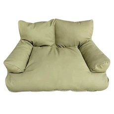 52QUAD 강아지가죽방석 애견쿠션 쿠션 소파 애견침대 방석, 1개, 올리브그린