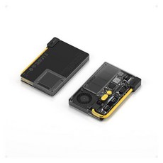 SHARGE Disk Pro 1TB 휴대용 SSD 액티브 쿨링 기능 HDMI 2.1이 있는 4포트 허브 10Gbps 케이블 맥북 PC 콘솔 등을 위한 마그네틱 외장, Yellow