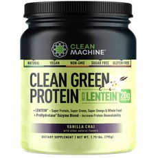 CLEAN MACHINE 綠色蛋白質 綠扁豆 香草茶, 795g, 1個