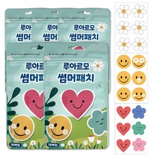 루아르모 썸머패치 날벌레 기피제 스티커 18매입, 혼합색상, 5개