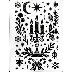 A40-0681 蝶古巴特DIY簍空模板 塗鴉繪畫版, 1個