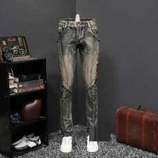 바이커 가죽 오토바이 팬츠 바지 바이크 구제 남성 바이 A. 지퍼 모델 600 A. 28, I. 38